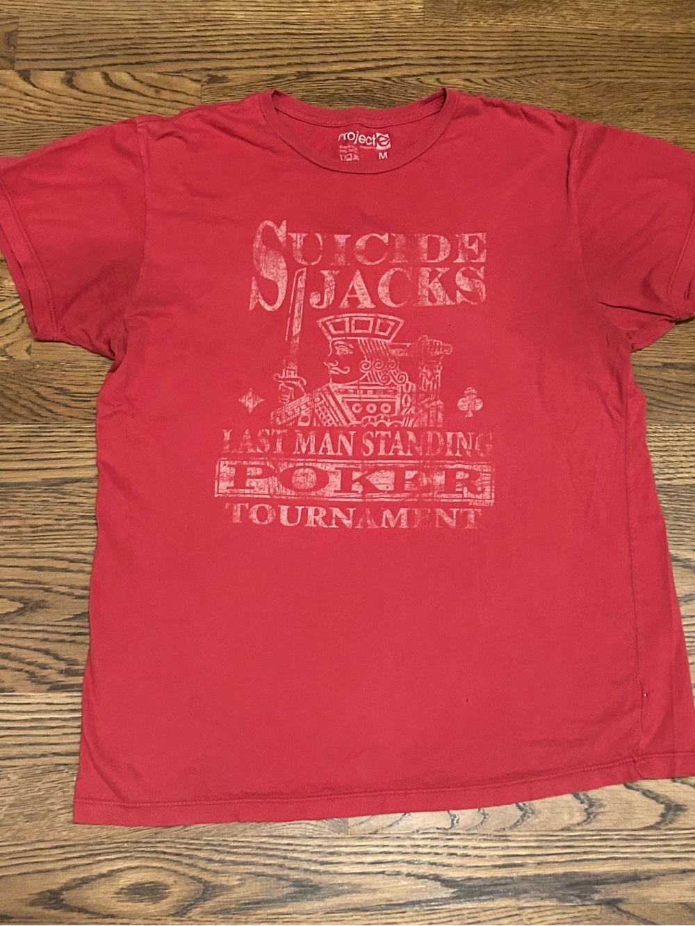 Project E Red Graphic 'Suicide Jacks' Tee - Men 0164